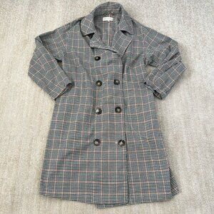 Sensemill Plaid Long Coat S